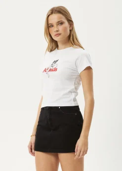 Tees & Shirts<Afends No Fury  - Baby Tee White