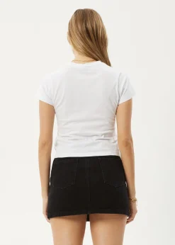 Tees & Shirts<Afends No Fury  - Baby Tee White