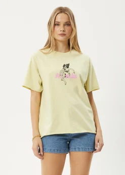 Tees & Shirts<Afends No Fury - Oversized Tee Lemongrass