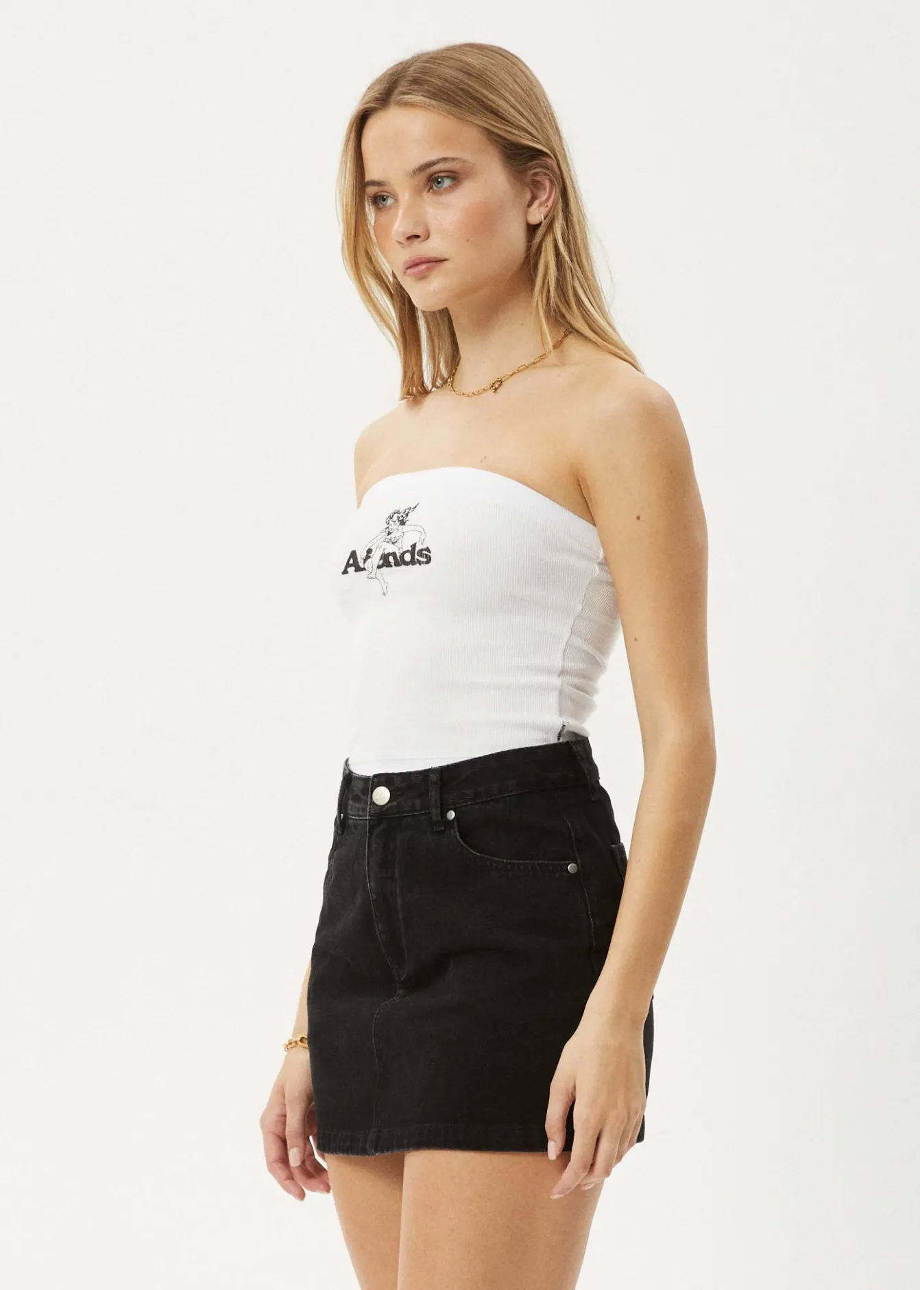 Sleeveless<Afends No Fury - Rib Tube Top White