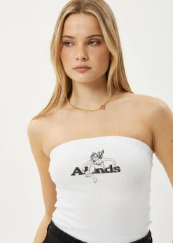Sleeveless<Afends No Fury - Rib Tube Top White