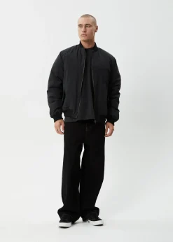 Jackets|Outerwear<Afends No More Bombs  - Bomber Jacket Black