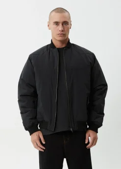 Jackets|Outerwear<Afends No More Bombs  - Bomber Jacket Black