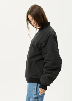 Jackets|Outerwear<Afends No More Bombs  - Bomber Jacket Black