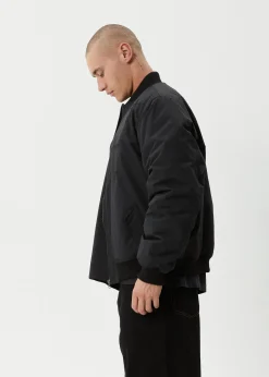 Jackets|Outerwear<Afends No More Bombs  - Bomber Jacket Black