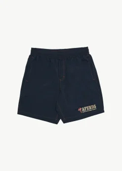 Boardshorts<Afends Nuts N Bolts  - Baywatch Swim Short 18" Deep Sea