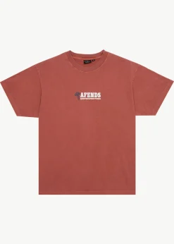 T-Shirts<Afends Nuts N Bolts  - Heavyweight Boxy Tee Terra
