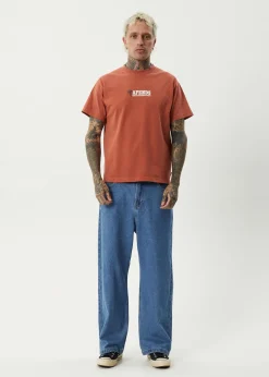 T-Shirts<Afends Nuts N Bolts  - Heavyweight Boxy Tee Terra