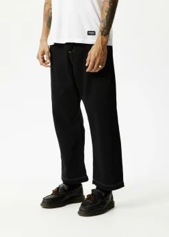 Pants<Afends Pablo  - Baggy Pant Black