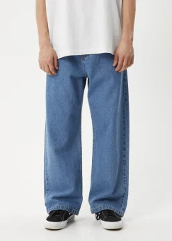 Jeans<Afends Pablo  - Denim Baggy Jean Worn Blue