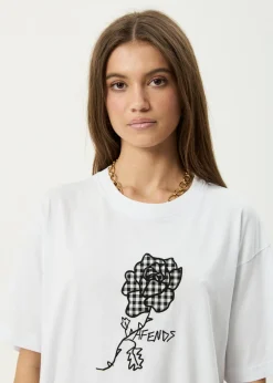 Tees & Shirts<Afends Patches  -  Oversized Tee White
