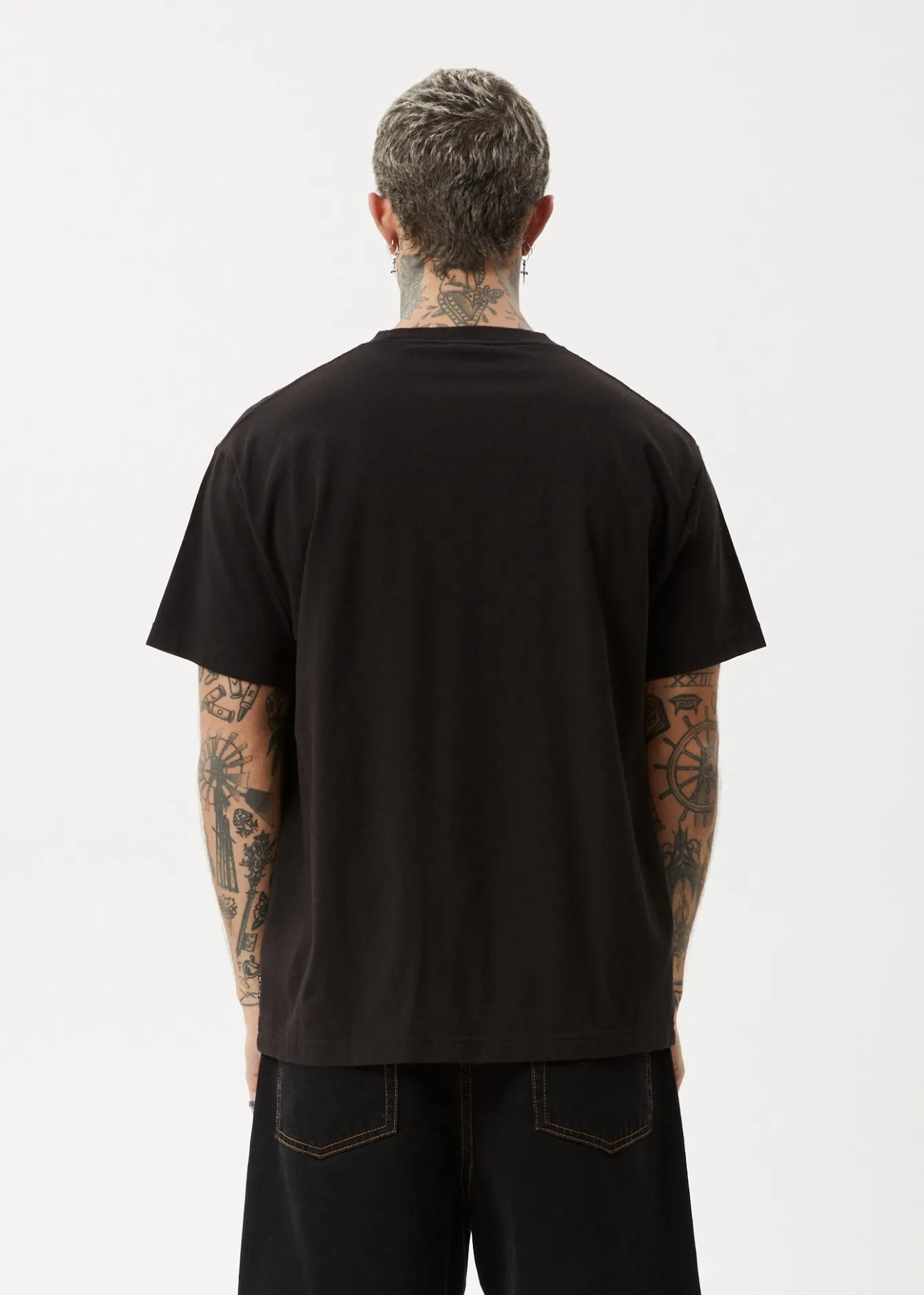 T-Shirts<Afends Peace Out - Boxy Tee Black