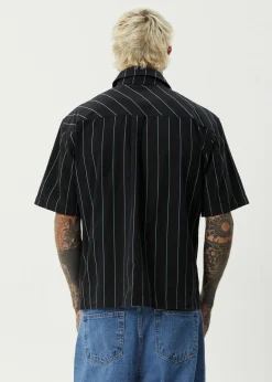 Shirts<Afends Pin Head  - Short Sleeve Shirt Black