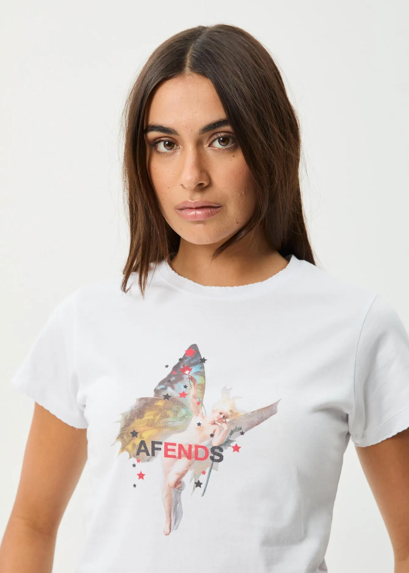 Tees & Shirts<Afends Pixie - Baby Tee White