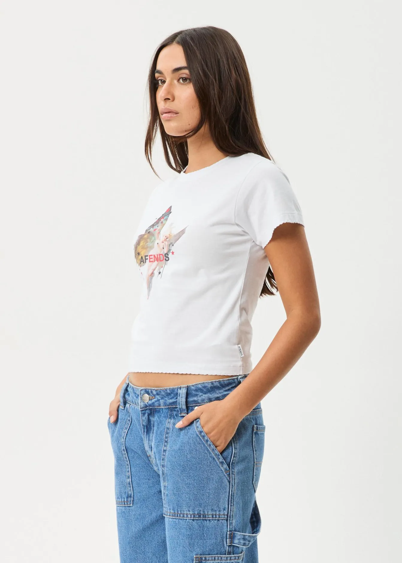 Tees & Shirts<Afends Pixie - Baby Tee White