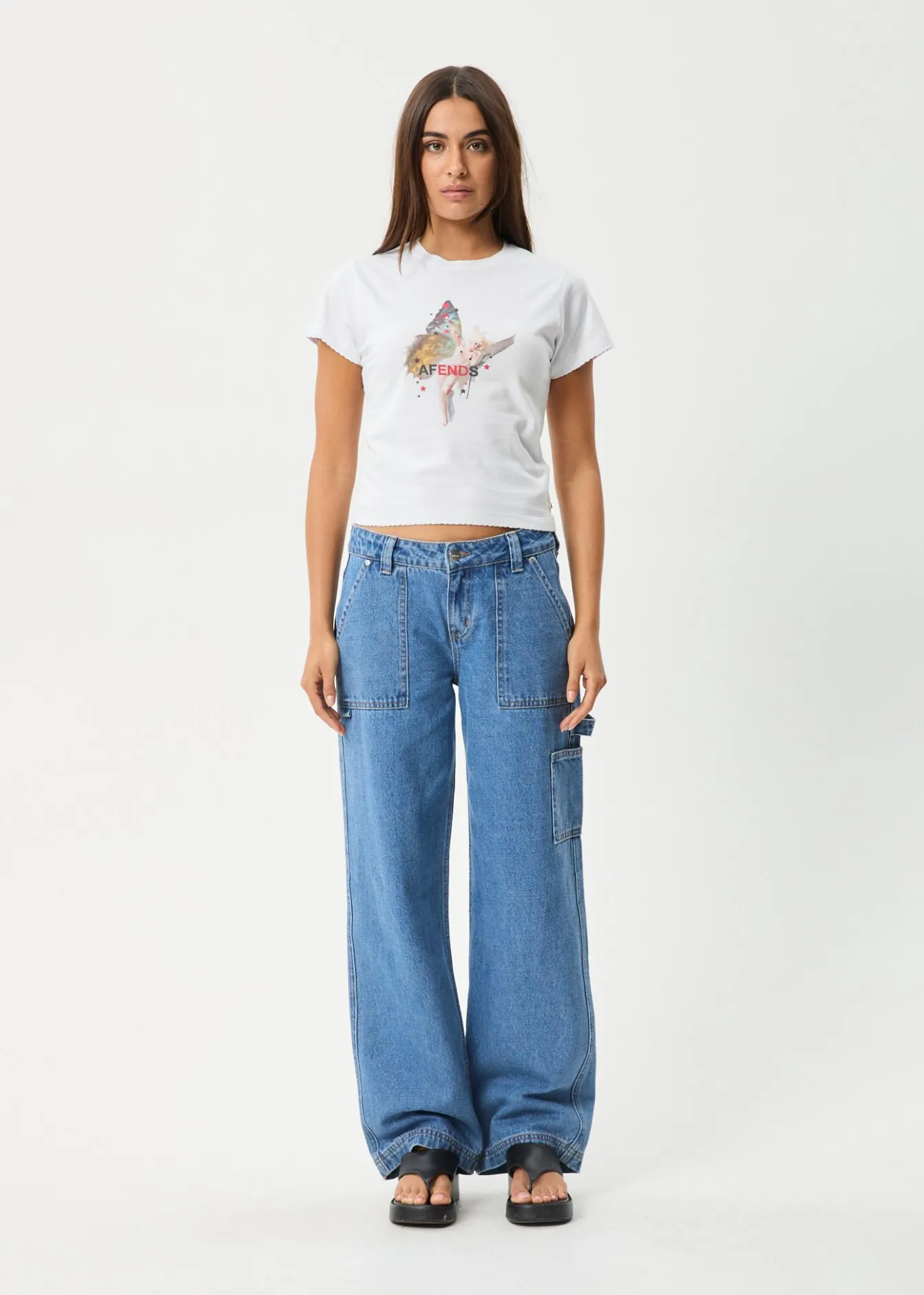 Tees & Shirts<Afends Pixie - Baby Tee White