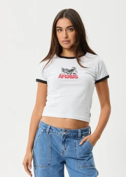 Tees & Shirts<Afends Pony Up - Ringer Tee White