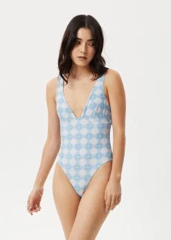 Swimwear<Afends Position  - Check One Piece Lake Check