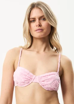 Swimwear<Afends Rhye  - Terry Bikini Top Powder Pink