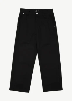 Pants<Afends Richmond  - Canvas Workwear Pant Black