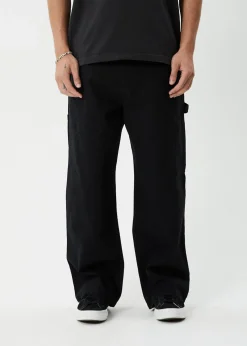 Pants<Afends Richmond  - Canvas Workwear Pant Black