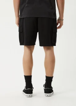 Shorts<Afends Ripped Out 98 - Oversized Cargo Short 20" Black