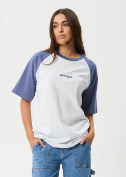 Tees & Shirts<Afends Ryan - Oversized Raglan Tee Marlin