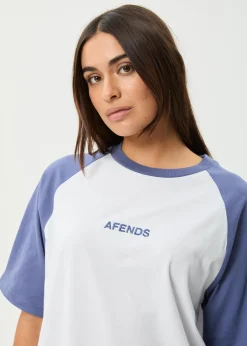 Tees & Shirts<Afends Ryan  - Oversized Raglan Tee Marlin