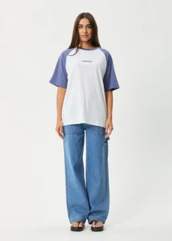 Tees & Shirts<Afends Ryan  - Oversized Raglan Tee Marlin