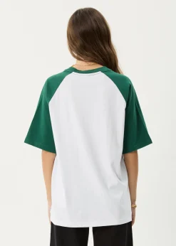 Tees & Shirts|Essentials<Afends Ryan - Oversized Raglan Tee Hunter Green