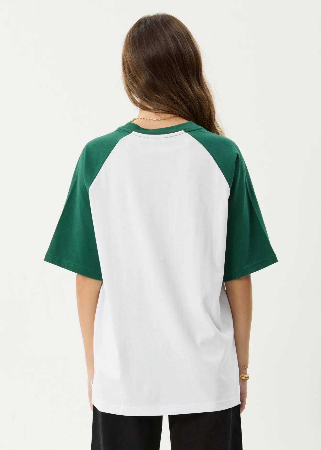Tees & Shirts|Essentials<Afends Ryan - Oversized Raglan Tee Hunter Green