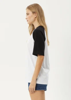 Tees & Shirts|Essentials<Afends Ryan  - Oversized Raglan Tee Black