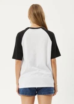 Tees & Shirts|Essentials<Afends Ryan  - Oversized Raglan Tee Black