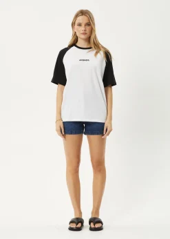 Tees & Shirts|Essentials<Afends Ryan  - Oversized Raglan Tee Black