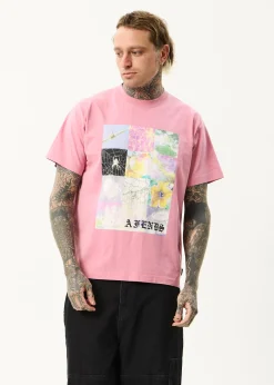 T-Shirts<Afends Sadworld  - Heavyweight Boxy Tee Washed Marrakesh