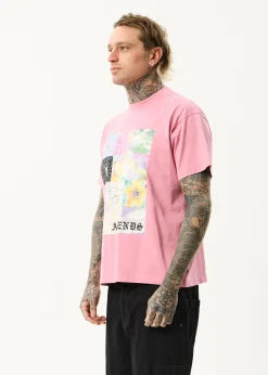 T-Shirts<Afends Sadworld  - Heavyweight Boxy Tee Washed Marrakesh