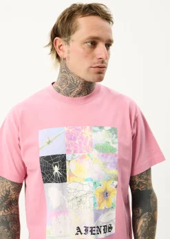 T-Shirts<Afends Sadworld  - Heavyweight Boxy Tee Washed Marrakesh