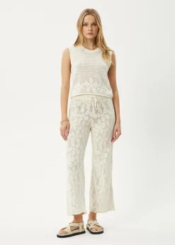 Pants|Sets & Co-Ords<Afends Saint  - Knit Pant White