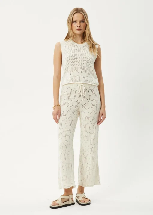 Pants|Sets & Co-Ords<Afends Saint  - Knit Pant White
