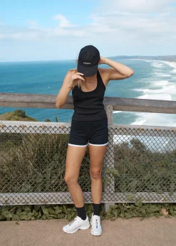 Sets & Co-Ords|Shorts<Afends Set Fire  - Knit Short Black / White