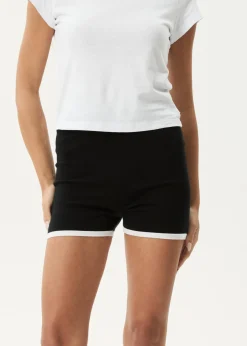 Sets & Co-Ords|Shorts<Afends Set Fire  - Knit Short Black / White