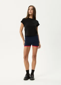 Sets & Co-Ords|Shorts<Afends Set Fire  - Knit Short Navy / Tomato