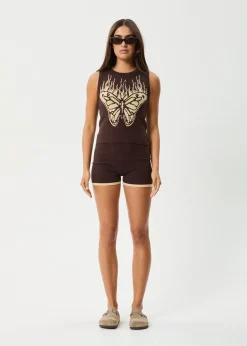 Sets & Co-Ords|Sleeveless<Afends Set Fire - Knit Tank Coffee