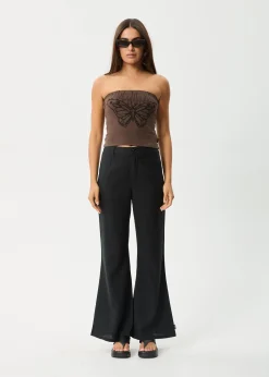 Sleeveless<Afends Set Fire - Rib Tube Top Coffee