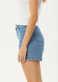 Shorts|Essentials<Afends Seventy Threes - Denim Short Stone Blue