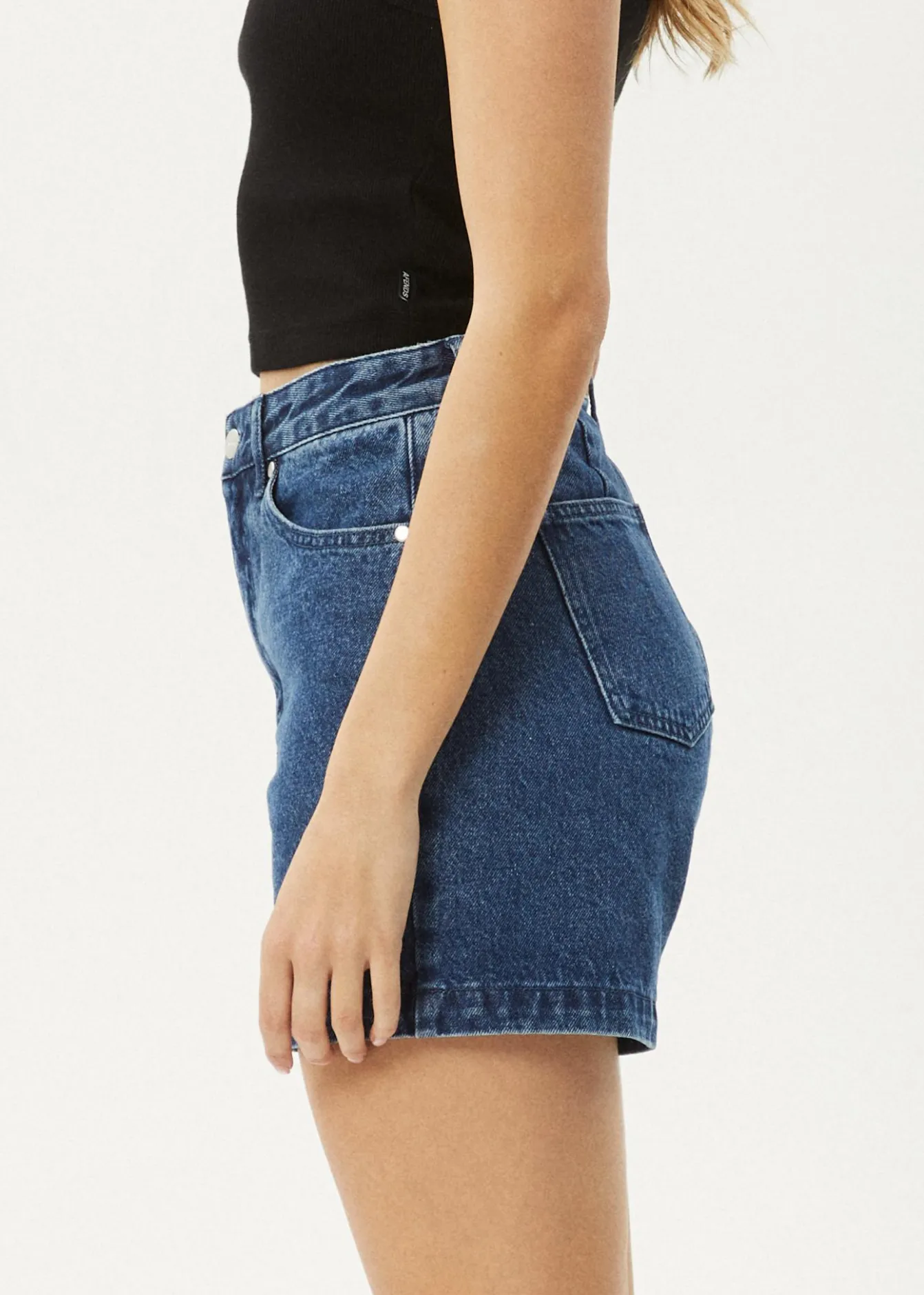 Shorts|Essentials<Afends Seventy Threes - Denim Short Authentic Blue