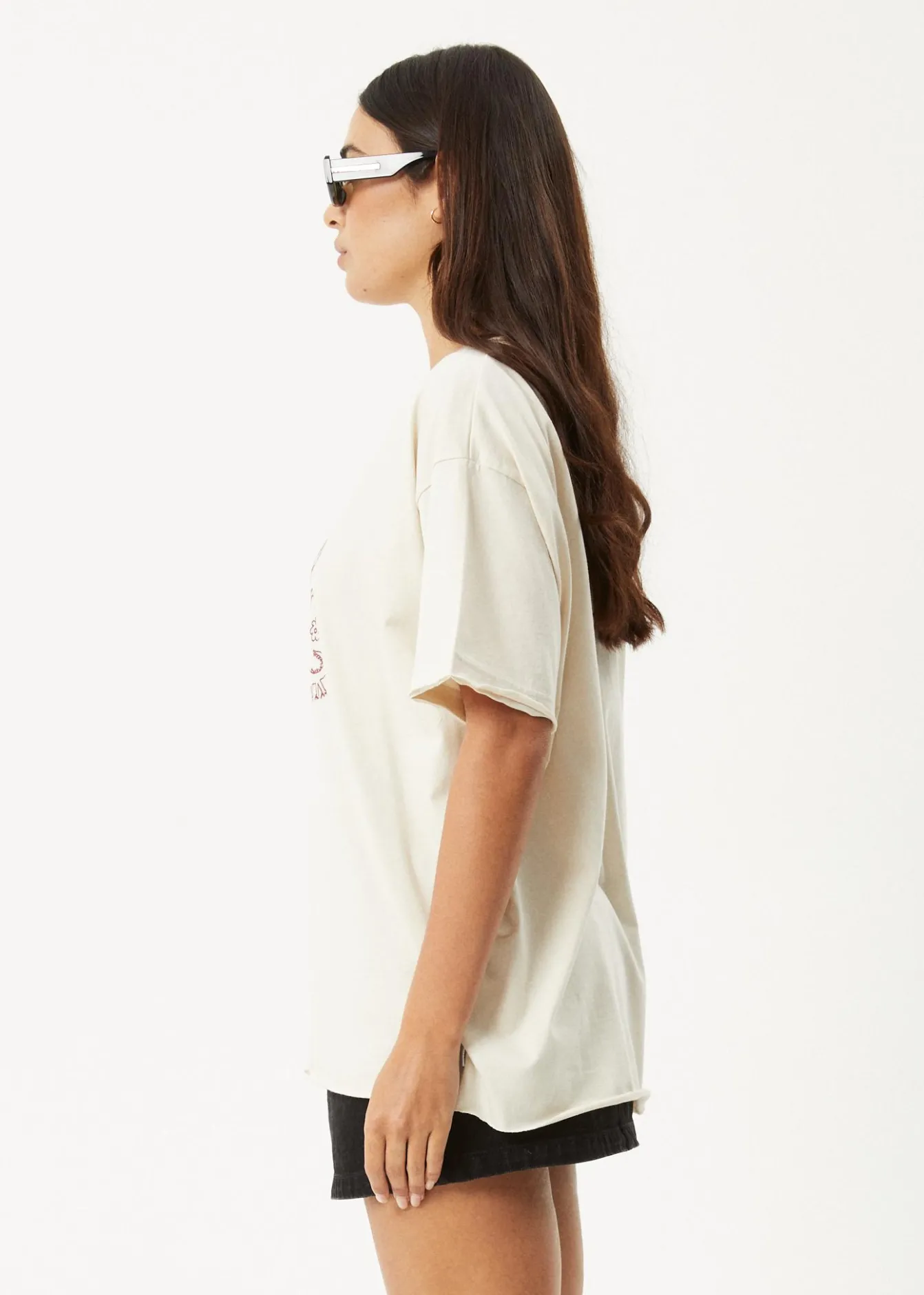Tees & Shirts<Afends Shapes - Oversized Tee Moonbeam