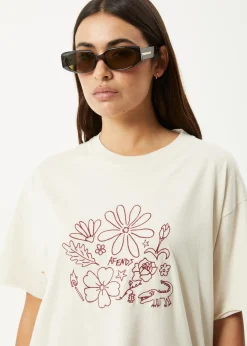 Tees & Shirts<Afends Shapes - Oversized Tee Moonbeam
