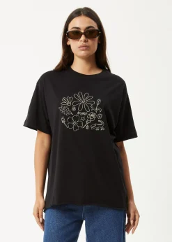 Tees & Shirts<Afends Shapes - Oversized Tee Black