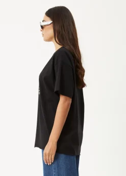 Tees & Shirts<Afends Shapes  -  Oversized Tee Black